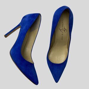 IVANKA TRUMP Royal Blue Suede Pointed Toe Pumps Size 8